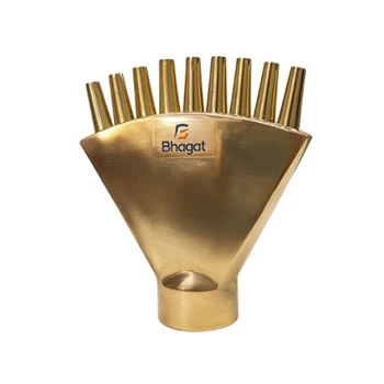 fan spray fountain nozzle brass decorative water feature